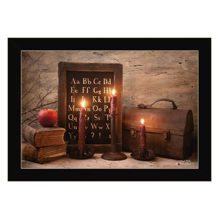Homeroots School Nights 1 Black Framed Print Wall Art 415883