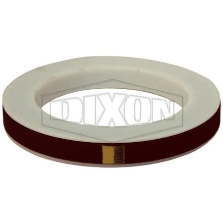 Dixon Cam and Groove Envelope Gasket, 2-1/2 in Nominal, PTFE, Domestic 250GTFVI