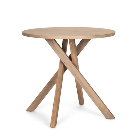 Homeroots 32" Espresso and Brown Solid Wood and Wood Tray Table 605399