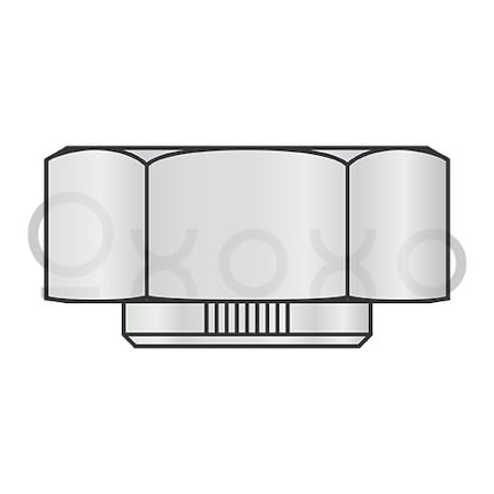 Oxoxo 7/16-14 Stover Alternative Lock Nut Grade B Cad And Wax, 500PK 499007