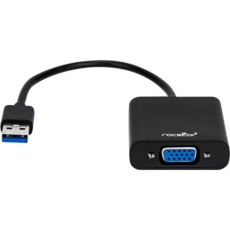 Rocstor USB 3.0 MALE TO VGA FEMALE 6IN Y10A178-B1