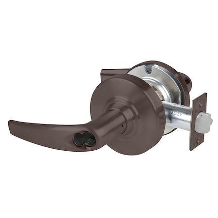 Schlage Grade 2 Office Cylindrical Lock with Field Selectable Vandlgard, Athens Lever, SFIC Less Core, Oil- ALX50B ATH 613