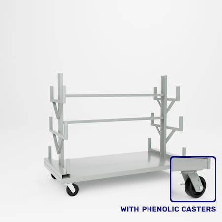 Pucel Bar & Rod Truck, 72 in W x 36 in D x 60 in H, Gray BRT-72P