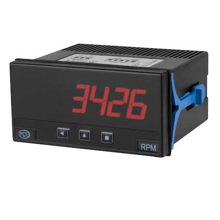 Pce Instruments Panel indicator for current/voltage, supports 4-20 mA / 0-10 V with configurable display PCE-DPD-P2