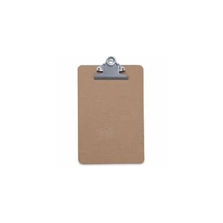Universal Hardboard Clipboard, 3/4" Capacity, 5 x 8 Sheets, Brown, 3PK UNV05610VP