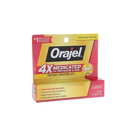 Orajel Severe Pain Cream Gel, 0.33oz Tube 10310032501