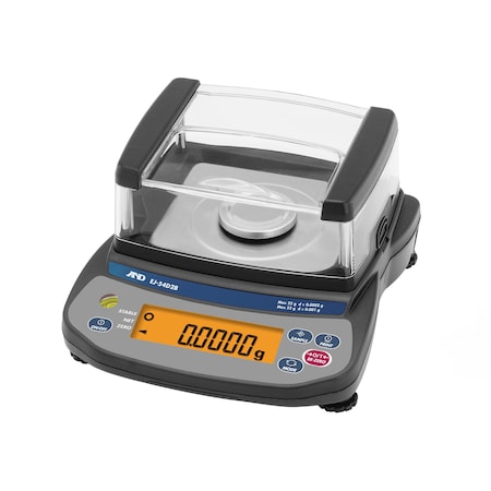 A&D Newton EJ Portable Balance, 22/52 g x 0.0002/0.001 g with External Calibration EJ-54D2