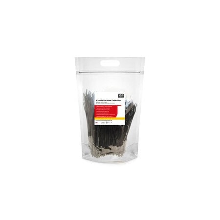 Cable Wholesale UV Rated Cable Tie, Black, 40lb, 8in, 500pc 30CV-01085BK