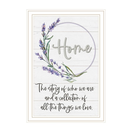Homeroots Home a Circle of Love White Framed Print Wall Art 529656