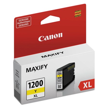 Canon Ink Cartridge, Pgi, 1200, Xl, Yellow 9198B001
