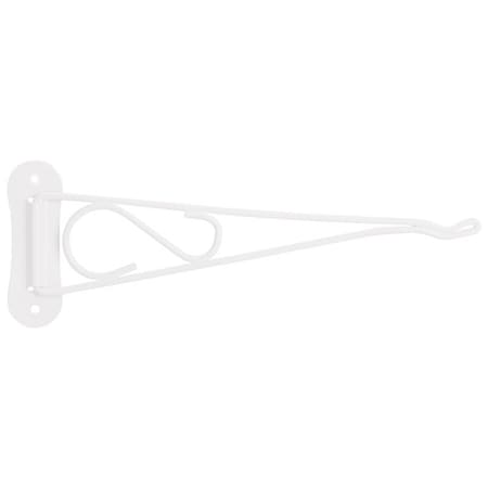 Landscapers Select Swivel Plant Bracket, 10-3/8 L, Steel, White, Wall Mount Mounting GB0213L
