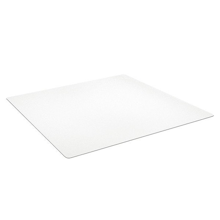 Es Robbins Chair Mat, 60" L, 46" W, Rectangle, Clear 131826