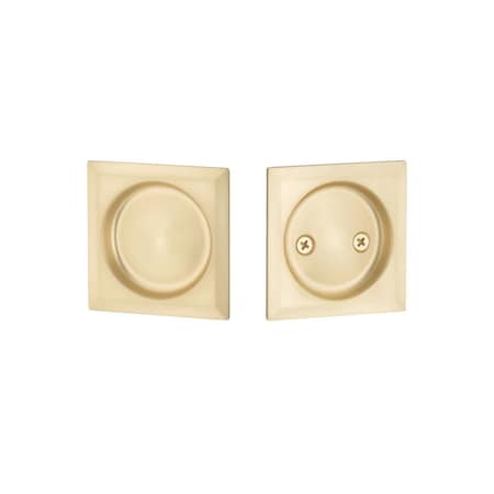 Emtek Pocket Door Locks Passage Satin Brass EETPDSQU62SB