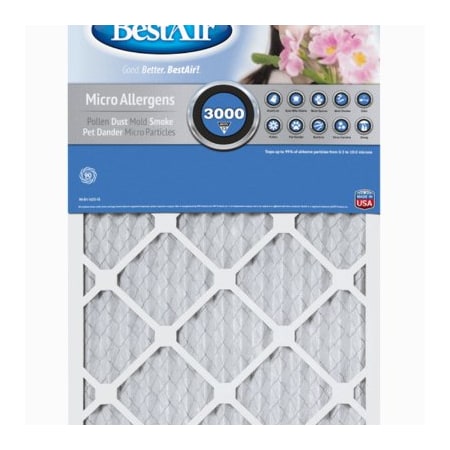 Ppa Industries 16x25x1 MERV13 Pleated Air Filter B1-1625-13-6