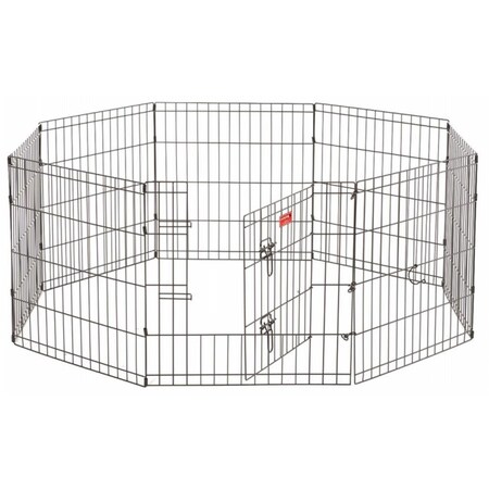 Jewett Cameron Co Exercise Pen with Stakes- Black - 48 in. ZW 11648