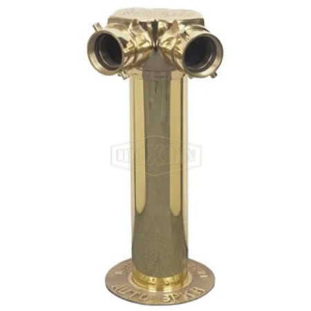 Dixon The Right Connection 21-207 2-Way Sidewalk Siamese Assembly, 2 2-1/2 x 4 in, FNST x FNPT, Cast Bra 2WSA4025F-SP
