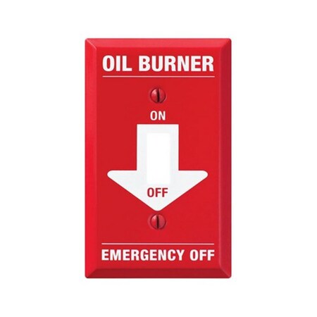 Amerelle C973T 1 Toggle ProRed Oil Burner Wall Plate 3501194