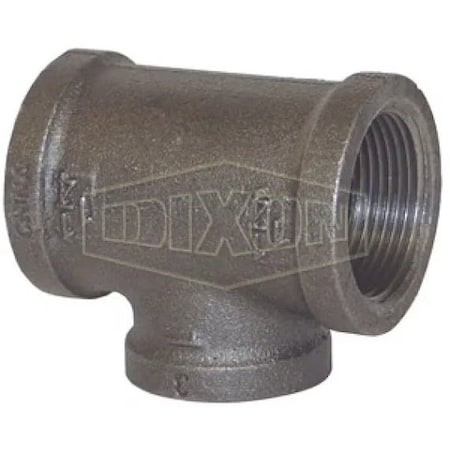 Dixon Reducing Tee, 1-1/2 x 1-1/2 x 1 in, FNPT, Iron FRT1510