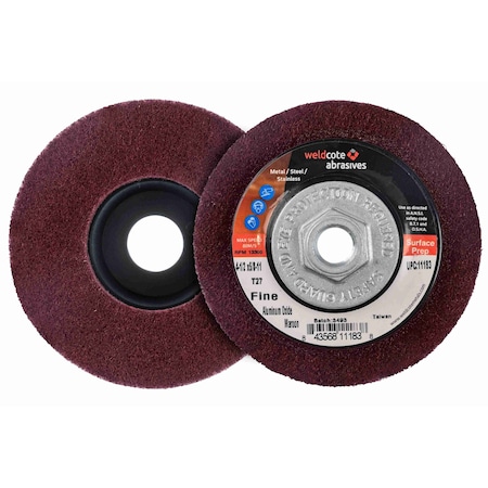 A-Prime Surface Conditioning and Preparation Wheels, Aluminum Oxide, 4-1/2in x 5/8-11, 10PK 11183