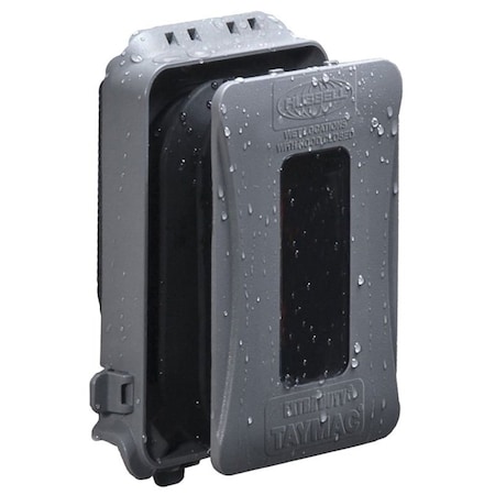 Raco Electrical Box Cover, 1 Gang Gang, Polycarbonate, Expandable; In-Use Cover Type ML500G