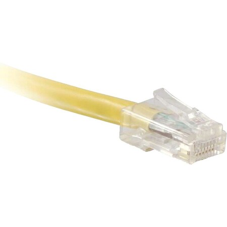 Enet Cat5E Yellow 7Ft No Boot Patch Cable C5E-YL-NB-7-ENC