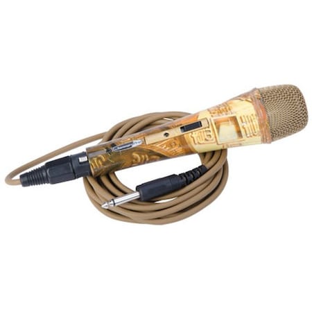 Jammin Pro MYGOLD2 Style Unidirectional Dynamic Microphone w/XLR Jack Cable & Karaoke Software MIC006