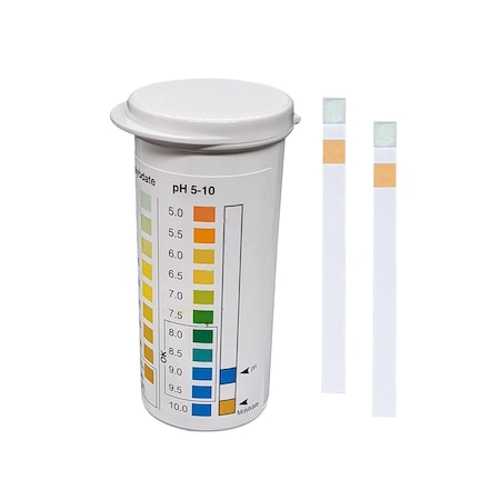 Bartovation Molybdate Two Pad Test Strip 0-350+ ppm & pH 5-10 [Vial of 25 Strips] PSS13V25