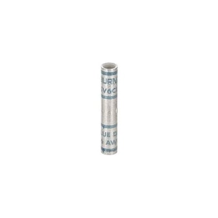 Burndy #6 AWG Flex Copper Compression Splice, Standard Barrel YSV6CLFX
