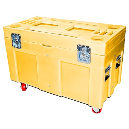 Myton Industries Road Case, 10 cubic ft., 850lb. capacity, YLW RC-4524H4 YELLOW