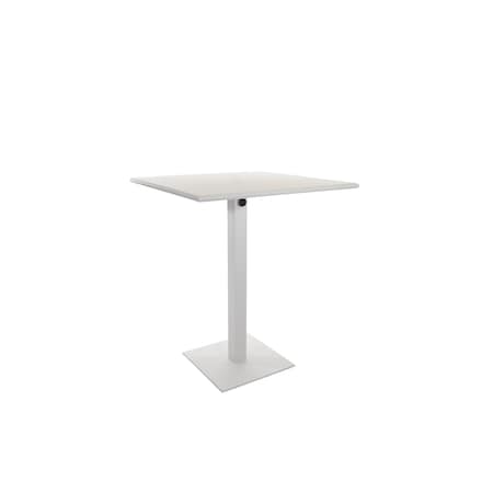 Bfm Seating Beachcomber-Margate 24x32 Dining Height Table - Powder Coated PHB2432WH-18SQWH