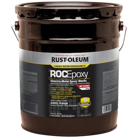 Rust-Oleum DTM Protective Coating, 5 gal., Orange 297081