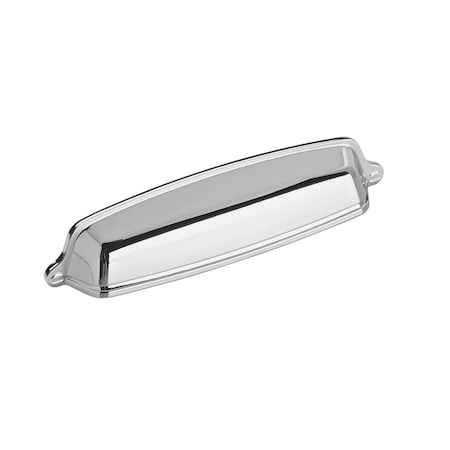 Amerock Stature 5-1/16 in 128 mm Center-to-Center Polished Chrome Cabinet Cup Pull BP2243926