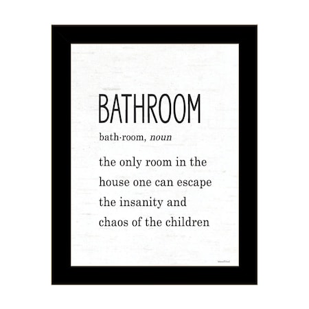 Homeroots Bathroom Escape Black Framed Print Bathroom Wall Art 530081