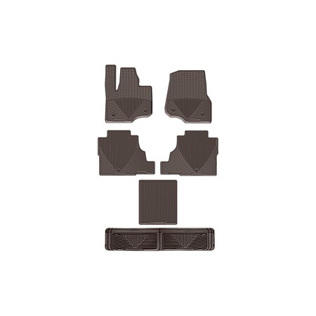 Weathertech Cocoa, Front, Rear, and Rear All Weather Floor Mats W477CO478CO480CO60CO