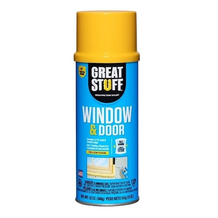 Dow Great Stuff Foam Sealant, Yellow, 12 oz, Aerosol Can 175437