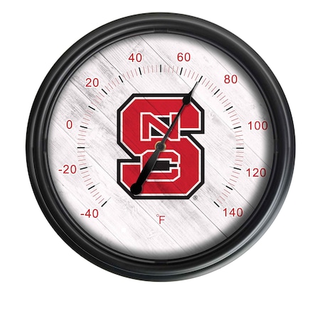 Holland Bar Stool Co North Carolina State University Indoor/Outdoor LED Thermometer ODThrm14BK-08NCarSt