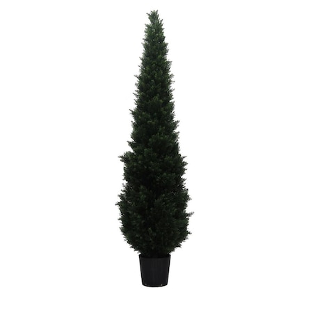 Vickerman Cedar in Pot UV Everyday Tree - 8 ft. TP170696