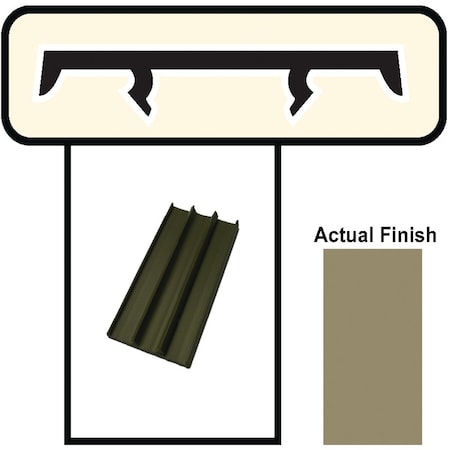 Screen Tight Screen-Tight 1-1/2'' W.x8 ' L. Brown Vinyl Cap Component BRCAP18