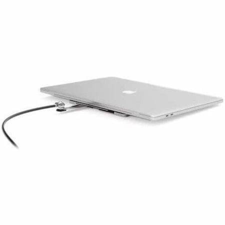 Compulocks Blade Universal Lock Slot Adapter with Keyed Cable Lock Silver BLD01KL