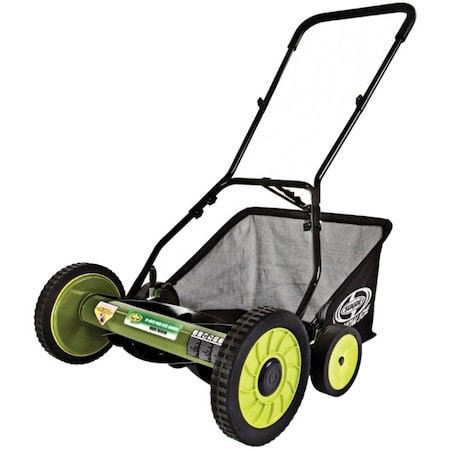 Sun Joe Manual Mower, w/Grass Catcher, 18" MJ501M