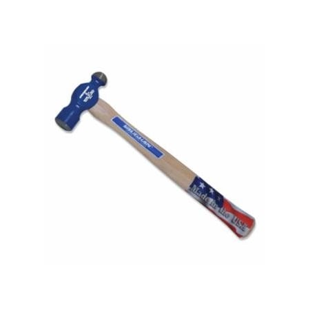 Vaughan Commercial Ball Pein Hammer, Hickory Handle, 11-3/4 in, Forged Steel 8 oz Head 770-TC308