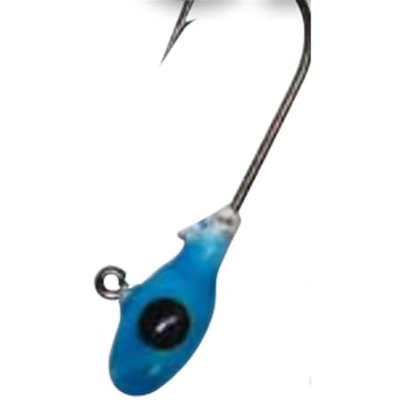 Gene Larew Lures 0.04 oz Mo Glo Jigheads - Blue 124MGH17-10