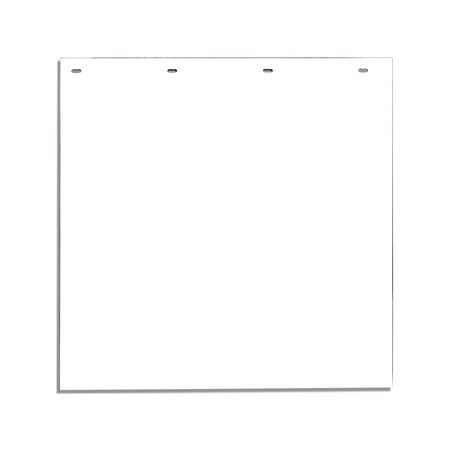 Buyers Products Mudflaps, 24 in X 24 in, Polymer, White, 1 PR RC24PPWPKGD