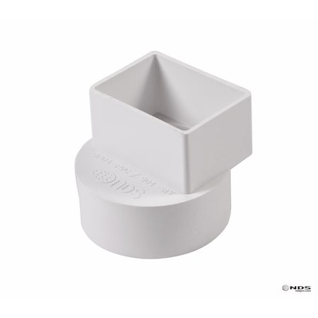 Plastic Trends NDS Schedule 35 2 in. Hub each X 3 in. D Female PVC Flush Downspout Adapter 1 pk 9P04