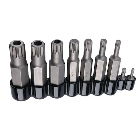 Performance Tool 9 pc. Master Triple Square Bit Set, Asian/European, Tamper-Resistant W86024