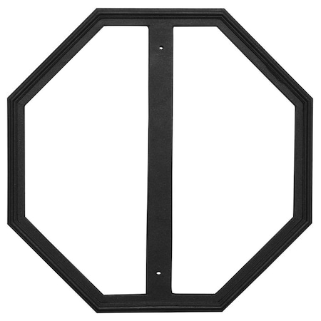 Gourmetgalley 24 x 24 in. Stop Sign Frame - Black GO2482605