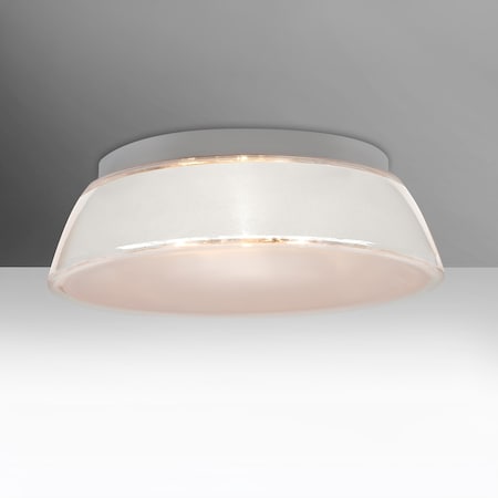 Besa Lighting Pica 17 Ceiling, White Sand, 3x9W LED 9662WHC-LED