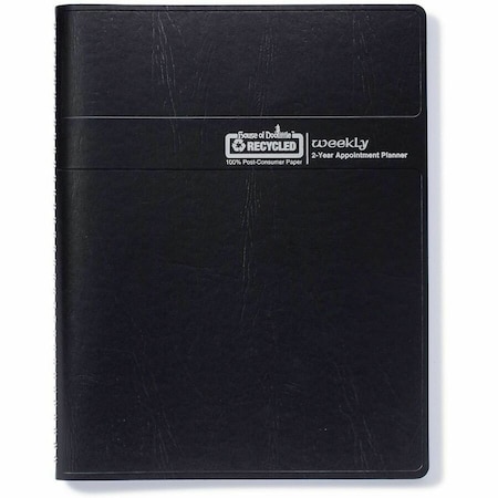 House Of Doolittle Recycled Professional Weekly Planner, 15-Minute Appts, 11 x 8.5, 24-Month: Jan 2025 to Dec 2026 HOD272002