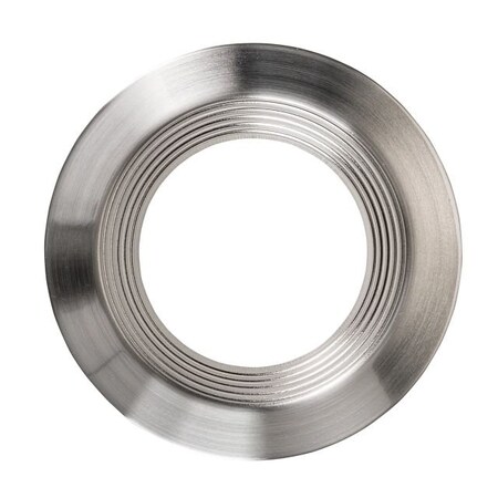 Keystone 6in Interchangeable Trim for 6in Recessed Commercial Downlights, Brushed Nickel KT-RDLED-6A-BN-TRIM