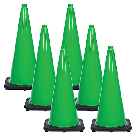 Mr. Chain 28" Green Traffic Cones (6-Pack) 97504-6